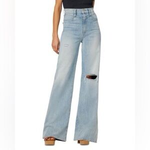 NWT Joe's Jeans Goldie High Rise Wide Leg Palazzo Jeans Flavor Light Wash 30